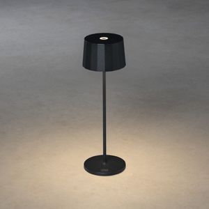 Konstsmide Akku-Tischleuchte Positano | schwarz | verstellbare Lichtfarbe | Indoor/Outdoor | 7813-750