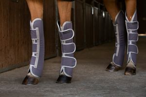 Equithème Tyrex 1200D recycelte Transportgamaschen, Größe:Warmblut, Farbe:taupe