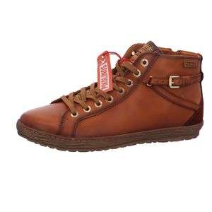 Pikolinos Damen Stiefelette High Top Sneaker sportlich Schnalle Lagos 901-7312, Größe:41 EU, Farbe:Braun