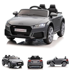 ES-Toys Kinder Elektroauto Audi TTRS, EVA-Reifen, Sicherheitsgurt, Fernbedienung grau ES-Toys Kinder Elektroauto Audi TTRS, EVA-Reifen, Sicherheitsgurt, Fernbedienung grau