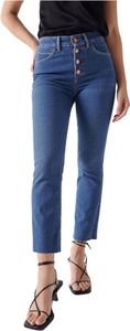 Salsa Jeans Glamour Crop Flare Fit Jeans Blau 30 / 28 Frau Blau 30