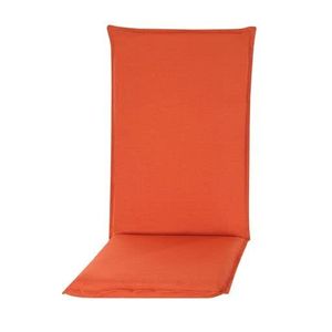 Pillows24 - Sitzkissen Outdoor Hochlehner für Gartenstühle - 1 Stück in orange - Wetterfest Auflagen für Gartenmöbel - Sitzauflagen