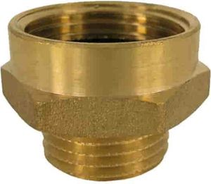 Gewindefitting Messing Doppelnippel erweitert 1" AG x 1 1/4" IG