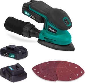 Deltaschleifer 20V - 2.0Ah | Inkl. 2 Akkus und Ladegerät
