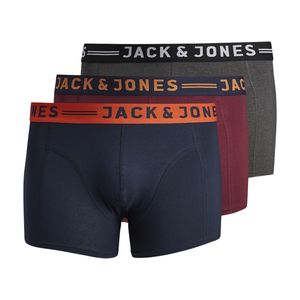 Jack & Jones Lich Field Plus 3 Pack Burgundy 5XL