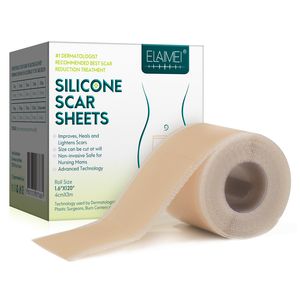 Narbenpflaster Silikonpflaster Silikon Pflaster Narben Reduktion Silicone Scar Sheets, Länge: 4cm x 3m