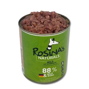 Premium Hundefutter Wild mit Heidelbeeren, 88 % Fleischanteil, 6 × 800 g Dose