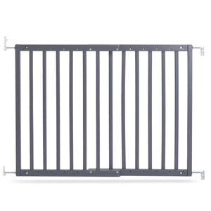 Tür- und Treppenschutzgitter Modilok für Öffnungen 63-103.5 cm aus Holz : Grau Farbe: Grau