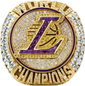Lakers-Meisterschaftsring, abnehmbarer Ring, Nachbildung des Lebron LA-Champions-Rings mit Champions-Box als Geschenk für Sammlerfans