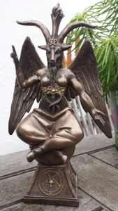 Dekofigur bronziert - Modell Baphomet - Bronzefigur Figur Deko Wohndeko Statue