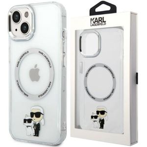 Karl Lagerfeld IML Karl and Choupette NFT MagSafe Case für iPhone 14 Plus Transparent