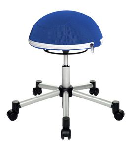 TOPSTAR Fitness-Hocker Sitness Half Ball (Sitzhoehe 530 - 660 mm Sitzdurchmesser) - Blau