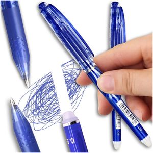 Radierbarer Kugelschreiber Tintenroller 10Er Set Blau 0.5mm Tintenroller Löschbarer Gelschreiber Radierstift für Schulsachen Bürobedarf Studenten