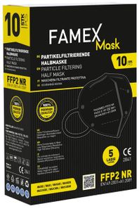 FAMEX FFP2 Masken - schwarz - 30 Stück