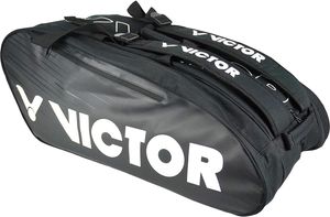 Victor Badmintonstasche Multithermobag 9033 black | Badmintonhülle Tasche für Badmintonschläger Balldose Federballschläger Federball Schläger Bälle