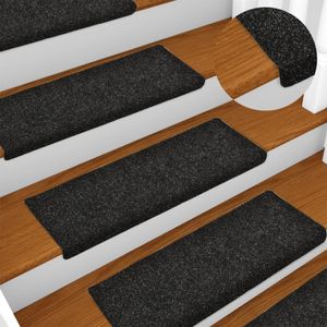 rohože na schody vidaXL 15 ks. Ihličková plsť 65x21x4 cm čierna rohože na schody vidaXL 15 ks. Ihličková plsť 65x21x4 cm čierna