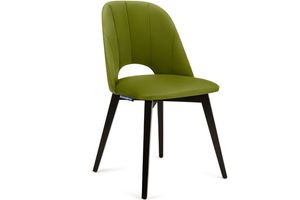 Konsimo Židle "BOVIO", zelená, látka/dřevo, moderní, 48x86x44 cm
