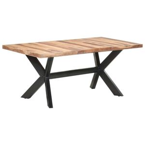 vidaXL Jedálenský stôl 180x90x75 cm z masívneho dreva medovej farby