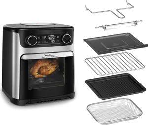 Moulinex Easy Fry Multifunction AL556DF0 Fritteuse Einzelbild 15 l Eigenständig Heißluftfritteuse Schwarz, Edelstahl Moulinex Easy Fry Multifunction AL556DF0 Fritteuse Einzelbild 15 l Eigenständig Heißluftfritteuse Schwarz, Edelstahl
