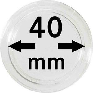 Lindner 2250040P Münzkapseln 40 mm-10er Pack