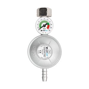 Propan-Butan Gasdruckminderer mit Manometer Eingangsdruck 0,3-16 Bar Ausgangsdruck 37 Mbar