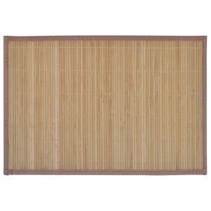 vidaXL 6 Bambus-Platzdeckchen 30 x 45 cm Braun