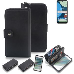 K-S-Trade 2in1 Handyhülle Schutzhülle kompatibel mit Fairphone 4  & Portemonnee Cover Handy Hülle Case Etui Geldbörse Wallet Bookstyle Hülle