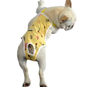 Haustier-Hygienehose, verstellbares Band, Menstruations-Shorts, waschbare Hundewindel, Haustier-physiologische Hose für den Innenbereich-Gelb,XL