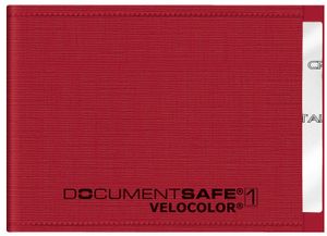 VELOFLEX Kreditkartenhülle Document Safe® VELOCOLOR®  rot 9,0 x 6,3 cm