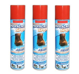 3x IMPRÄGNIER SPRAY 400ml Impregnierspray Textilschutz Lederschutz Leder Textil 14 (3 Dosen)