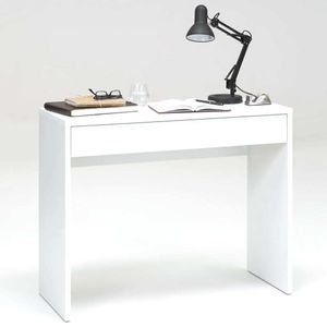 Stôl FMD so širokou zásuvkou 100x40x80 cm biely 362-001