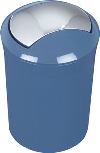 Spirella Design Kosmetikeimer 10.19858 "Sydney" mit Schwingdeckel 5 Liter (ØxH): 19 x 30 cm Blau