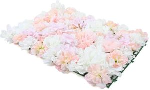 20 Stück Künstliche Blumenwand Rosenwand Kunstblumen Floral Deko DIY Hochzeits Straße Hintergrund Dekoration 40*60cm Blumenpaneele Blumenhintergrund Wanddeko