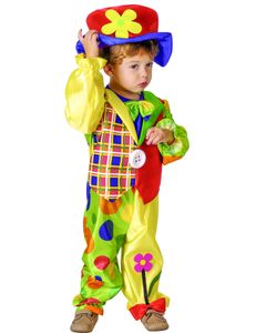 Kleiner Clown Kinderkostüm Zirkus bunt