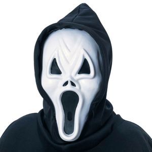 Deluxe Scream Maske mit Kapuze