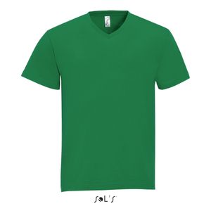 V-Neck Herren Kurzarm T-Shirt Victory - Farbe: Kelly Green - Größe: 3XL