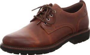 Clarks Batcombe Tie - Dunkelbraun Leder : 45 : Normal Größe: 45 Weite: Normal