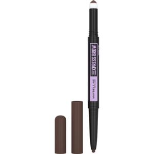 Maybelline Express Brow Satin Duo Dwustronna kredka do brwi 04 Dark Brown, 0.71g