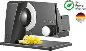 GRAEF Allesschneider SKS100 Linie110 schwarz 343x237x252mm 485g rund Restehalter Kunststofftablett GRAEF Allesschneider SKS100 Linie110 schwarz 343x237x252mm 485g rund Restehalter Kunststofftablett