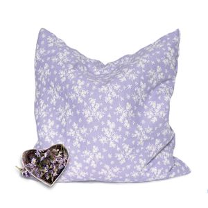 Lavendelkissen 30x30 cm, Duftkissen lila BIO-Lavendel Vintage Kissen