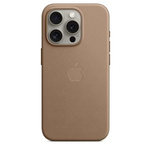 Apple iPhone 15 Pro Feingewebe Case mit MagSafe Taupe iPhone 15 Pro