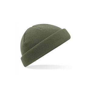 Recycled Mini Fisherman Beanie - 100% recycelter Polyester - Farbe: Olive Green - Größe: One Size