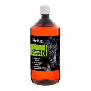 mituso | Schwarzkümmelöl 1L für Hunde & Pferde, kaltgepresst