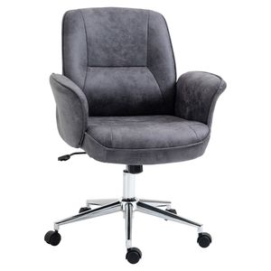 Kancelářská židle 921-456CG, kancelářské křeslo, výškově nastavitelné, funkce kolébky, otočné, ocel, tmavě šedá - B