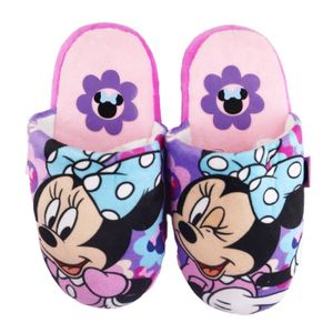 Disney Minnie Maus Kinder Mädchen Hausschuhe Slipper Schlüpfschuhe – Lila / 28/29