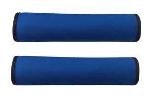 2x Auto Gurtschutz Sicherheitsgurt Schulterpolster Schulterkissen Autositze Gurtpolster für Kinder und Erwachsene (Blau/Schwarz) - HECKBO