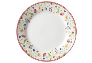 Flirt by R&B 018806 Doppio Shanti raňajkový tanier so vzorom paisley, Ø 20 cm, porcelán, biely