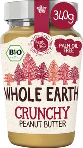 Whole EarthPeanut Butter Crunchy Erdnussbutter Packung 340g