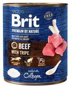 BRIT Premium by Nature Hovězí s dršťkami - vlhké krmivo pro psy - 800 g