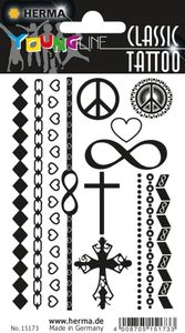Herma FASHIONLine CLASSIC Tattoo Black Love